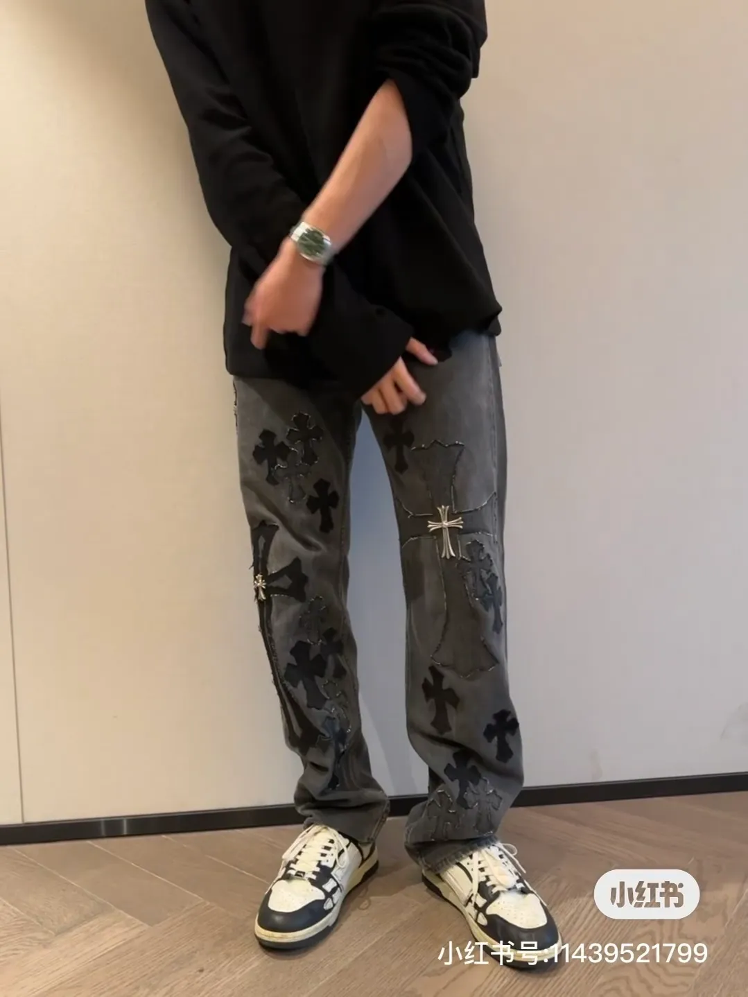 P310 Washed black model number: D348 Chrome hearts 104 106 106 Waist circumference 72 76 80 84 88 Recommended weight S (about 110 pounds) M (about 120 pounds) L (about 140 pounds) XL (about 165) XXL (about 185)